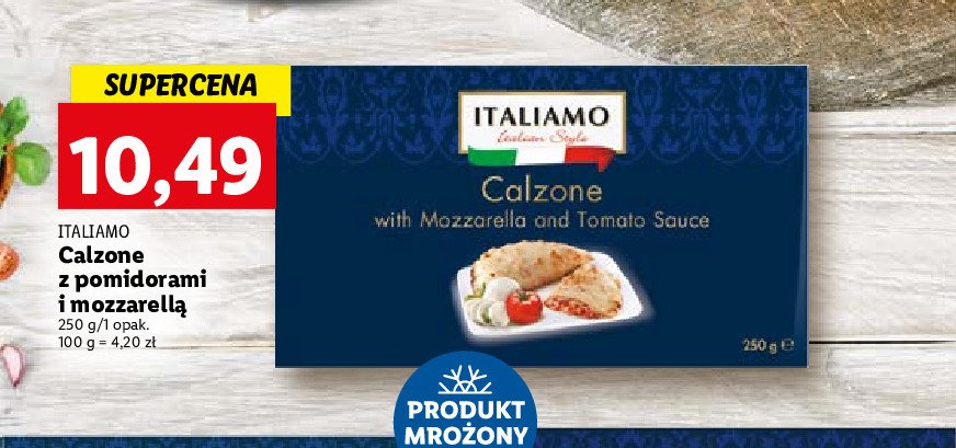 Calzone z pomidorami i serem mozzarella Italiamo promocja