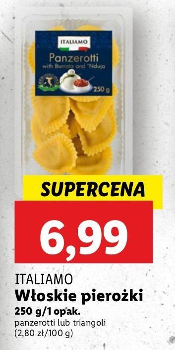 Pierożki panzerotti z burratą i kiełbasą nduja Italiamo promocja