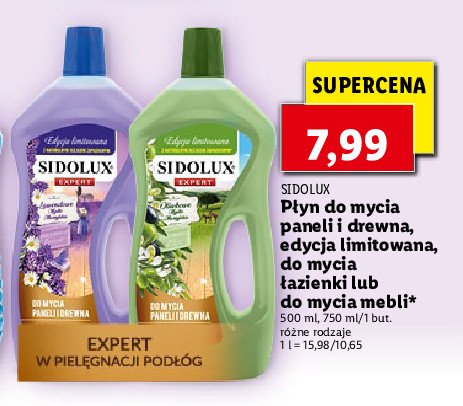 Płyn do mycia łazienki oliwkowe mydło marsylskie Sidolux expert promocja