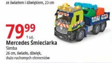 Pojazd city 艣mieciarka mercedes Simba promocja