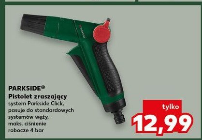 Pistolet zraszający Parkside promocja w Kaufland