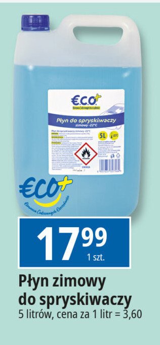 Zimowy płyn do spryskiwaczy -22 c Eco+ promocja