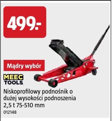Niskoprofilowy podnośnik o dużej wysokości podnoszenia 2,5 t 75-510 mm promocja w Jula