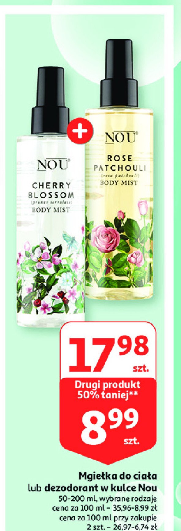 Mgie艂ka do cia艂a NOU ROSE PATCHOULI promocja