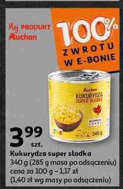 Kukurydza konserwowa Auchan promocja