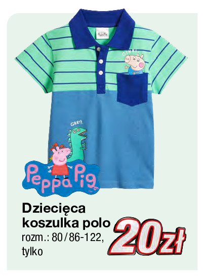 Koszulka polo 80/86-122 peppa pig promocja