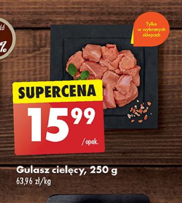 Gulasz cielęcy promocja w Biedronka