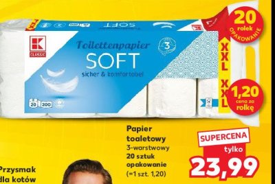 Papier toaletowy soft K-classic promocja