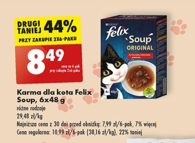 Karma dla kota wo艂owina kurczak jagni臋cina Purina felix soup original promocja