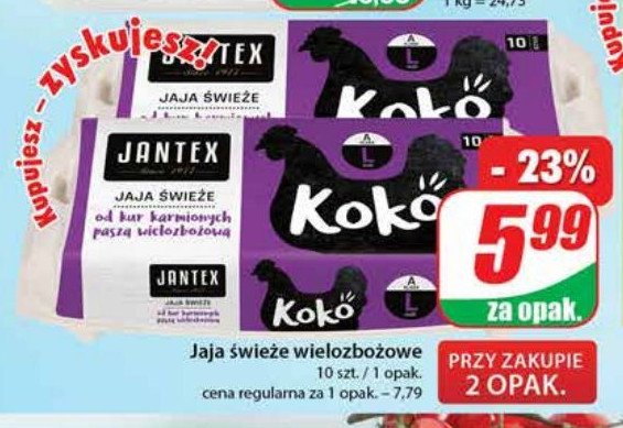Jaja wielozbo偶owe Jantex promocja