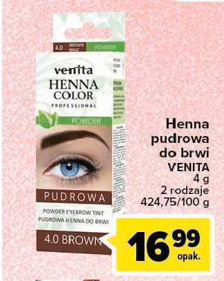Henna pudrowa 4.0 brown Venita henna color promocja