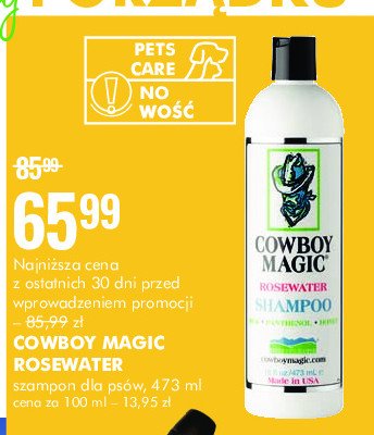 Szampon dla ps贸w rosewater Cowboy magic promocja
