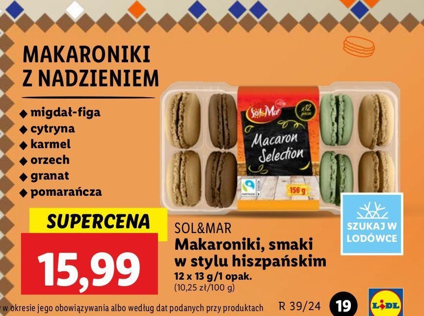 Makaroniki w stylu hiszpańskim Sol&mar promocja