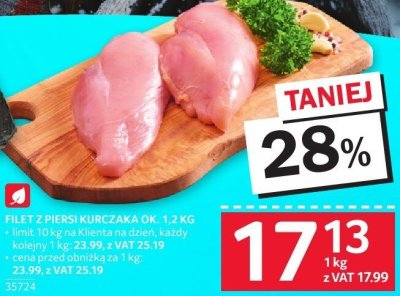 Filet z piersi kurczaka ok. 1.2kg promocja w Selgros