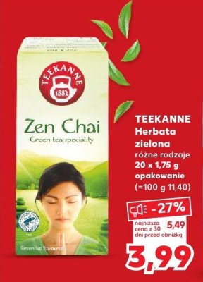 Herbata ziołowa zielona różne rodzaje  promocja w Kaufland