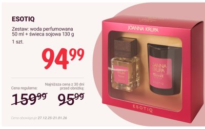 Zestaw: woda perfumowana 50 ml + świeca sojowa 130 g promocja w Rossmann