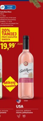 Wino Carlo Rossi Rose 750 ml promocja w Lidl