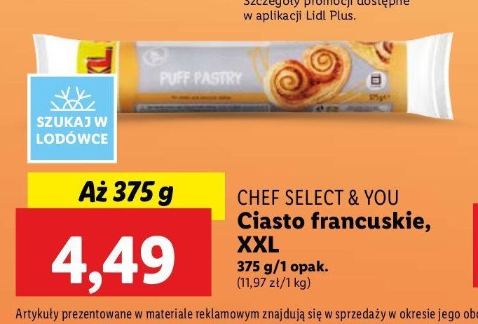 Ciasto francuskie Chef select & you promocja