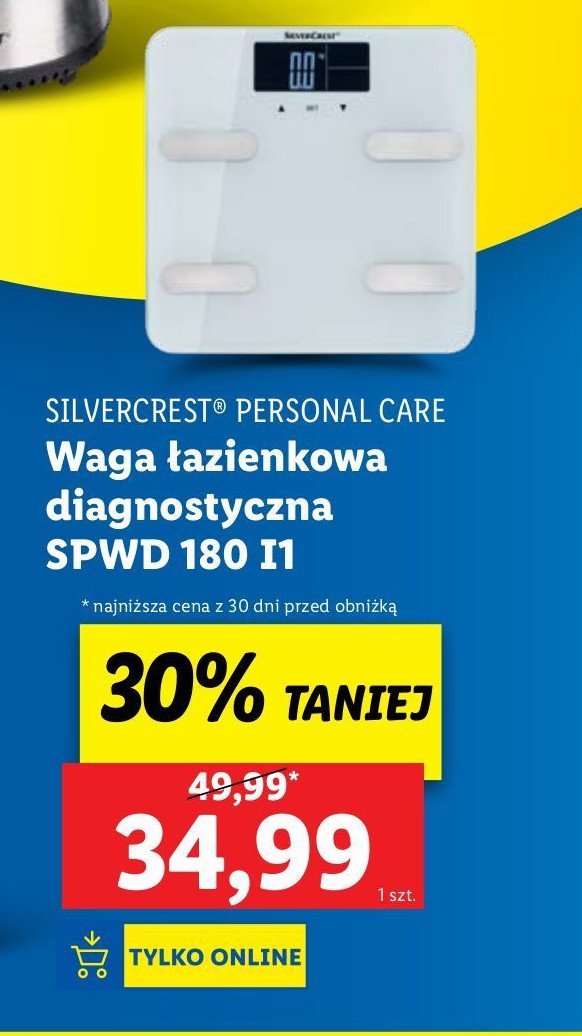 Waga łazienkowa spwd 180 i1 Silvercrest promocja w Lidl