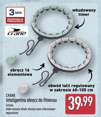 Obręcz do fitnessu Crane Inteligentna obręcz do fitnessu promocja w Aldi