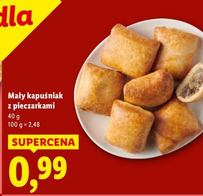 Mały kapuśniak z pieczarkami promocja w Lidl