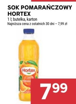 Sok pomarańczowy Hortex promocja w Stokrotka