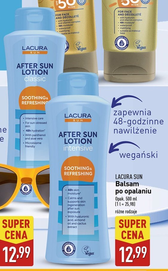 Balsam po opalaniu intensive Lacura sun promocja w Aldi