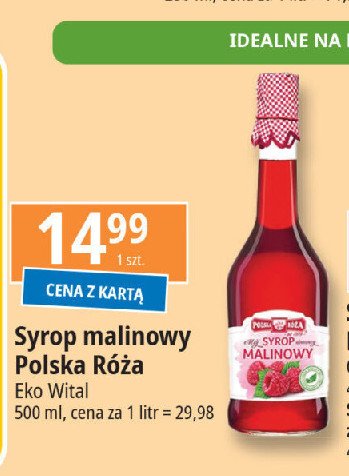 Syrop malinowy Polska róża promocja