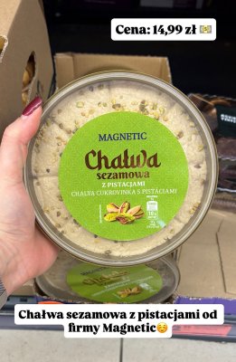 Chałwa sezamowa z pistacjami Magnetic promocja w Biedronka