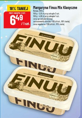 Margaryna Finuu Mix Klasyczne promocja w POLOmarket