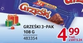 Czekolada Grzeski 3-pak 108 g promocja w Selgros