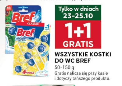 Wszystkie kostki do WC Bref 50-150 g 1+1 GRATIS promocja w Stokrotka