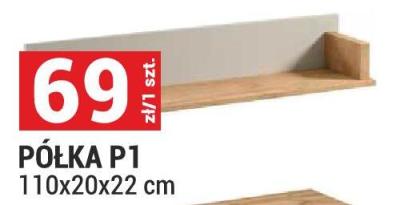 PÓŁKA P1 110x20x22 cm promocja w Merkury Market
