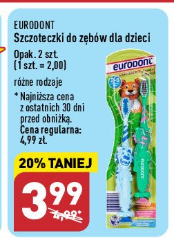 Szczoteczk dla dzieci Eurodont promocja