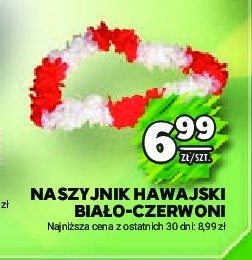 Naszyjnik hawajski biało-czerwony Arpex promocja