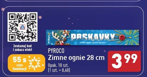 Zimne ognie Pyroco promocja