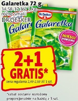 Galaretka 72 g promocja w Prim Market