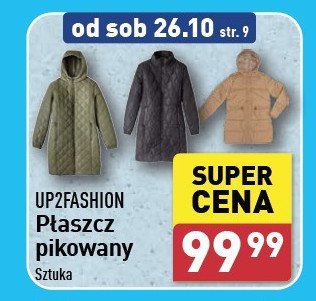 Płaszcz damski pikowany Up2fashion promocja