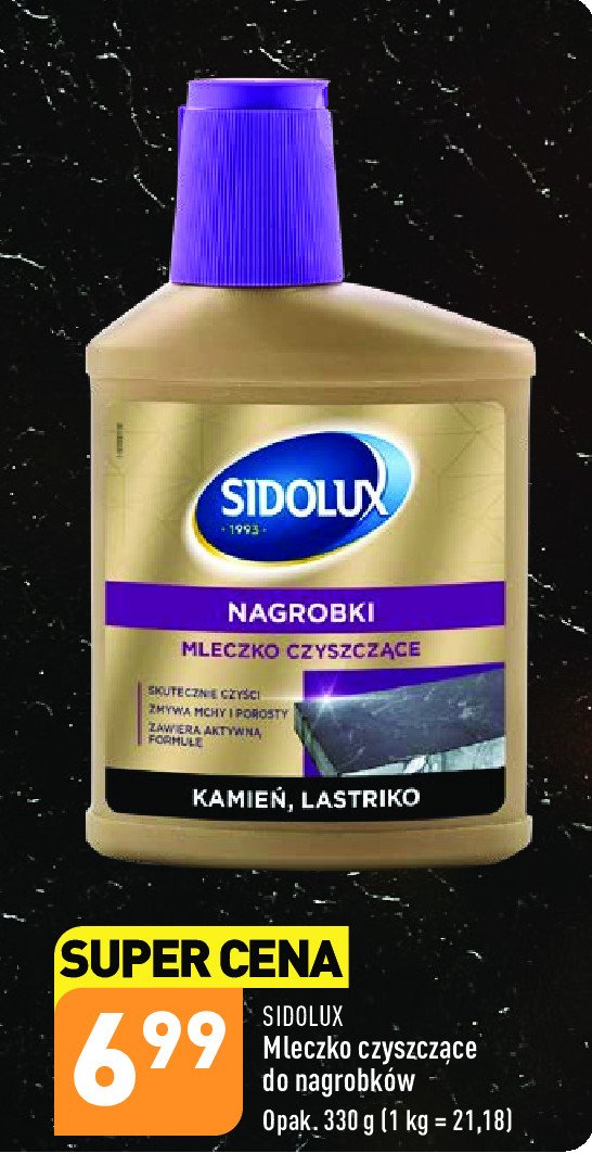 Mleczko czyszcz膮ce do nagrobk贸w Sidolux do nagrobk贸w promocja