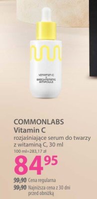 Serum COMMONLABS Vitamin C rozjaśniające do twarzy z witaminą C promocja w Hebe
