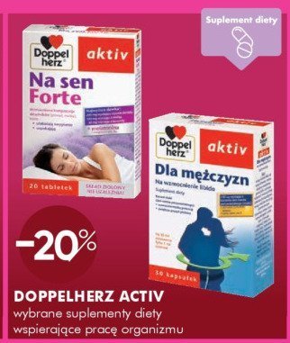 Suplement diety DOPPELHERZ AKTIV promocja w Super-Pharm