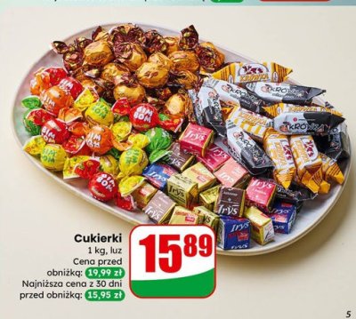 Cukierki 1 kg, luz promocja w Dino