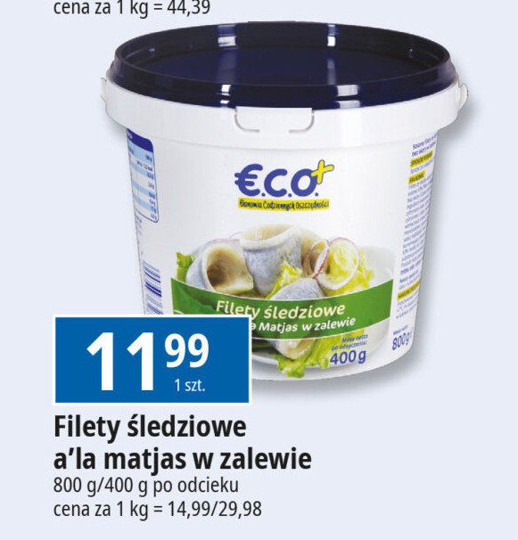 Filety ze śledzia a'la matjas w zalewie Eco+ promocja