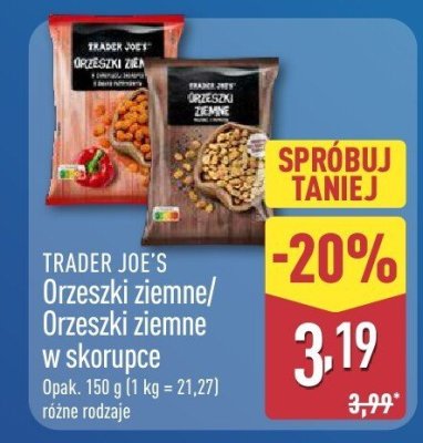 Orzeszki ziemne w skorupce różne rodzaje promocja w Aldi