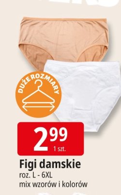 Figi damskie roz. L - 6XL mix wzorów i kolorów promocja w Leclerc