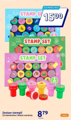 Zestaw stempli 26 elementów promocja w Action