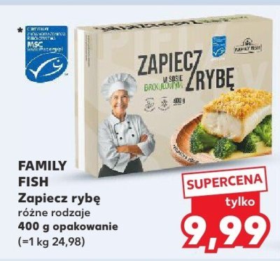 Zapiecz rybę różne rodzaje Family Fish promocja w Kaufland