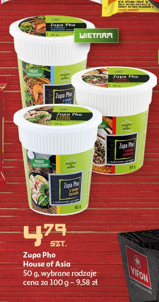 Zupa pho o smaku owoców morza House of asia promocja w Intermarche