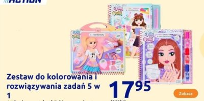 Zestaw do kolorowania i rozwiązywania zadań 5 w 1 promocja w Action