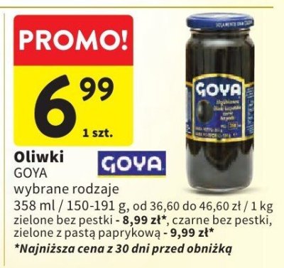 Oliwki GOYA wybrane rodzaje promocja w Intermarche
